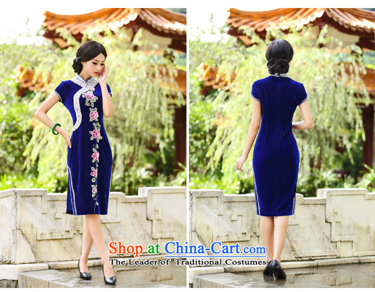Upscale banqueting cheongsam dress in long wool, wedding Mother of Pearl River Delta retro C437 stapled wine red 7 ft 6 (2 XXXL cuff lumbar) Picture, prices, brand platters! The elections are supplied in the national character of distribution, so action, buy now enjoy more preferential! As soon as possible.
