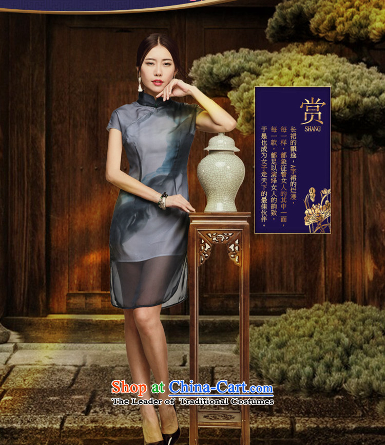 No. of Ramadan 2015 Summer Tang new dresses retro Sau San improved Ladies Bag and stylish cheongsam dress dark green XL Photo, prices, brand platters! The elections are supplied in the national character of distribution, so action, buy now enjoy more preferential! As soon as possible.