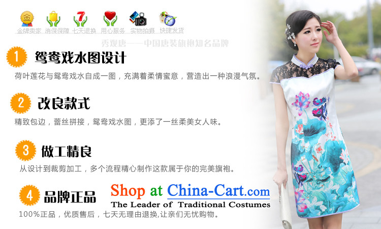 Yuanyang water summer new lace qipao stylish improved women's dresses and sexy picture color S pictures G13451, prices, brand platters! The elections are supplied in the national character of distribution, so action, buy now enjoy more preferential! As soon as possible.
