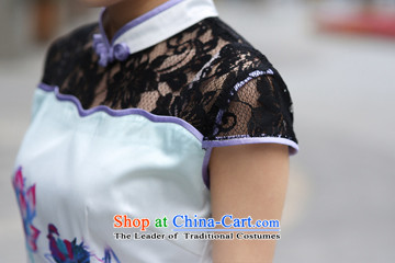 Yuanyang water summer new lace qipao stylish improved women's dresses and sexy picture color S pictures G13451, prices, brand platters! The elections are supplied in the national character of distribution, so action, buy now enjoy more preferential! As soon as possible.