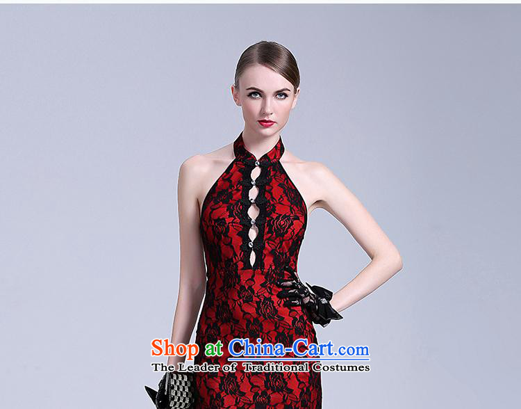 Edge Yanta New 2015 of the forklift truck nightclubs cheongsam long antique roses embroidery back dresses T401C807 blue are code picture, prices, brand platters! The elections are supplied in the national character of distribution, so action, buy now enjoy more preferential! As soon as possible.
