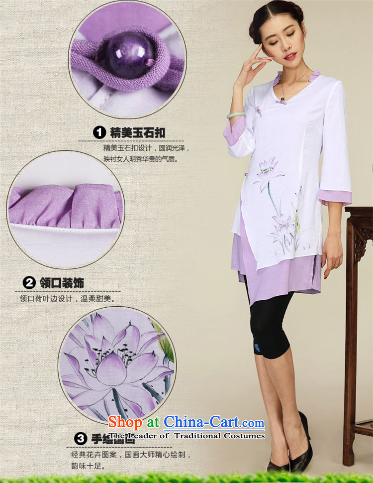 No. of Ramadan 2015 improved Tang Han-not the rules of national women's retro-tang blouses white L picture, prices, brand platters! The elections are supplied in the national character of distribution, so action, buy now enjoy more preferential! As soon as possible.