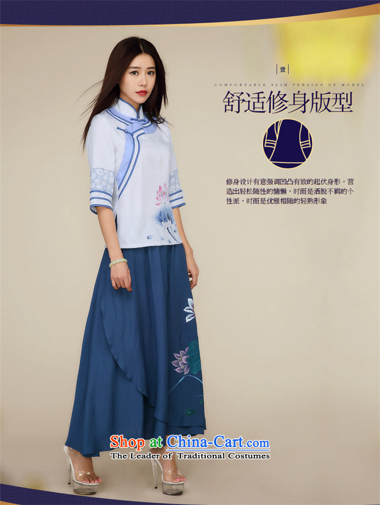 No. of Ramadan 2015 Han-tang IMPROVEMENT OF ETHNIC CHINESE WOMEN Sau San Tong Load T-shirt retro White M picture, prices, brand platters! The elections are supplied in the national character of distribution, so action, buy now enjoy more preferential! As soon as possible.
