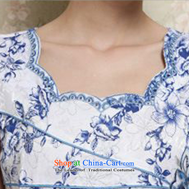 The 2015 summer-jae on new stylish and elegant qipao Cheong Wa Floral temperament improved qipao short, Ms. Tang dynasty qipao JAYT-28 Sau San Tsing Hua XXL, ja ink has been pressed shopping on the Internet