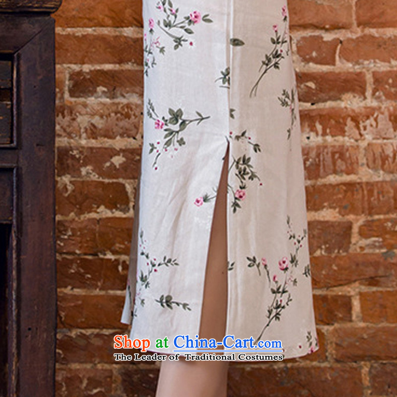 At the end of light skirt Stylish retro ethnic cheongsam dress JT2063 day lilies M light at the end of shopping on the Internet has been pressed.