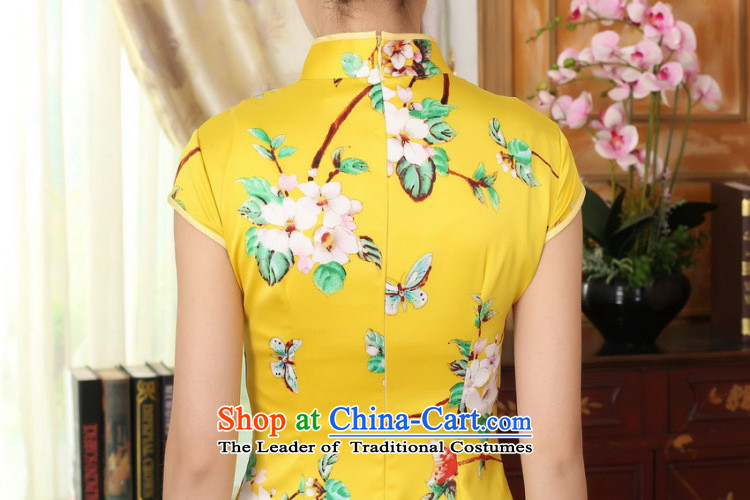 Figure for summer flowers cheongsam dress new Chinese improved version of a mock-neck pressed damask retro abounds with short qipao figure color M brand, prices, picture platters! The elections are supplied in the national character of distribution, so action, buy now enjoy more preferential! As soon as possible.