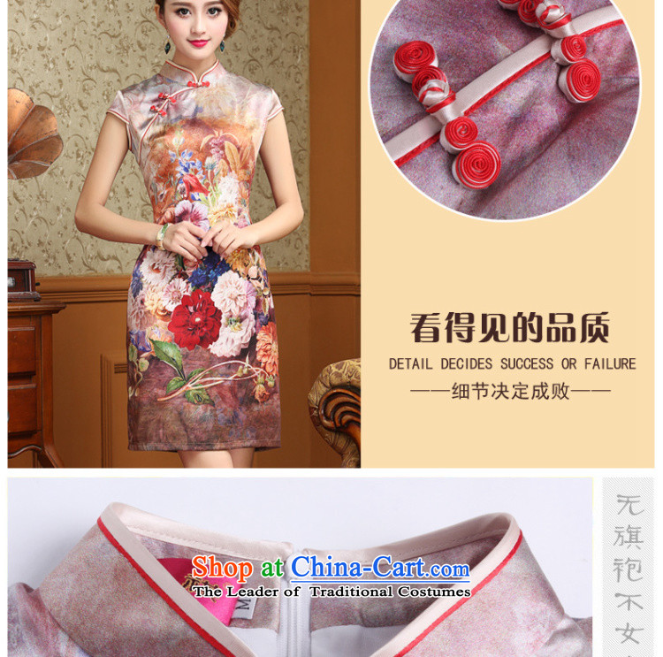 At the end of summer light heavyweight silk cheongsam dress retro Chinese qipao Sau San dresses AQE8054  XXXL map color pictures, prices, brand platters! The elections are supplied in the national character of distribution, so action, buy now enjoy more preferential! As soon as possible.