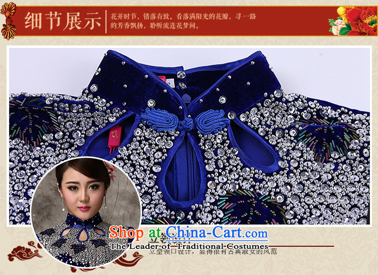 The end of the high end of the shallow cheongsam dress married Kim velvet gown mother banquet xl 7-sleeved clothing female AQE813 bows purple short-sleeved S picture, prices, brand platters! The elections are supplied in the national character of distribution, so action, buy now enjoy more preferential! As soon as possible.