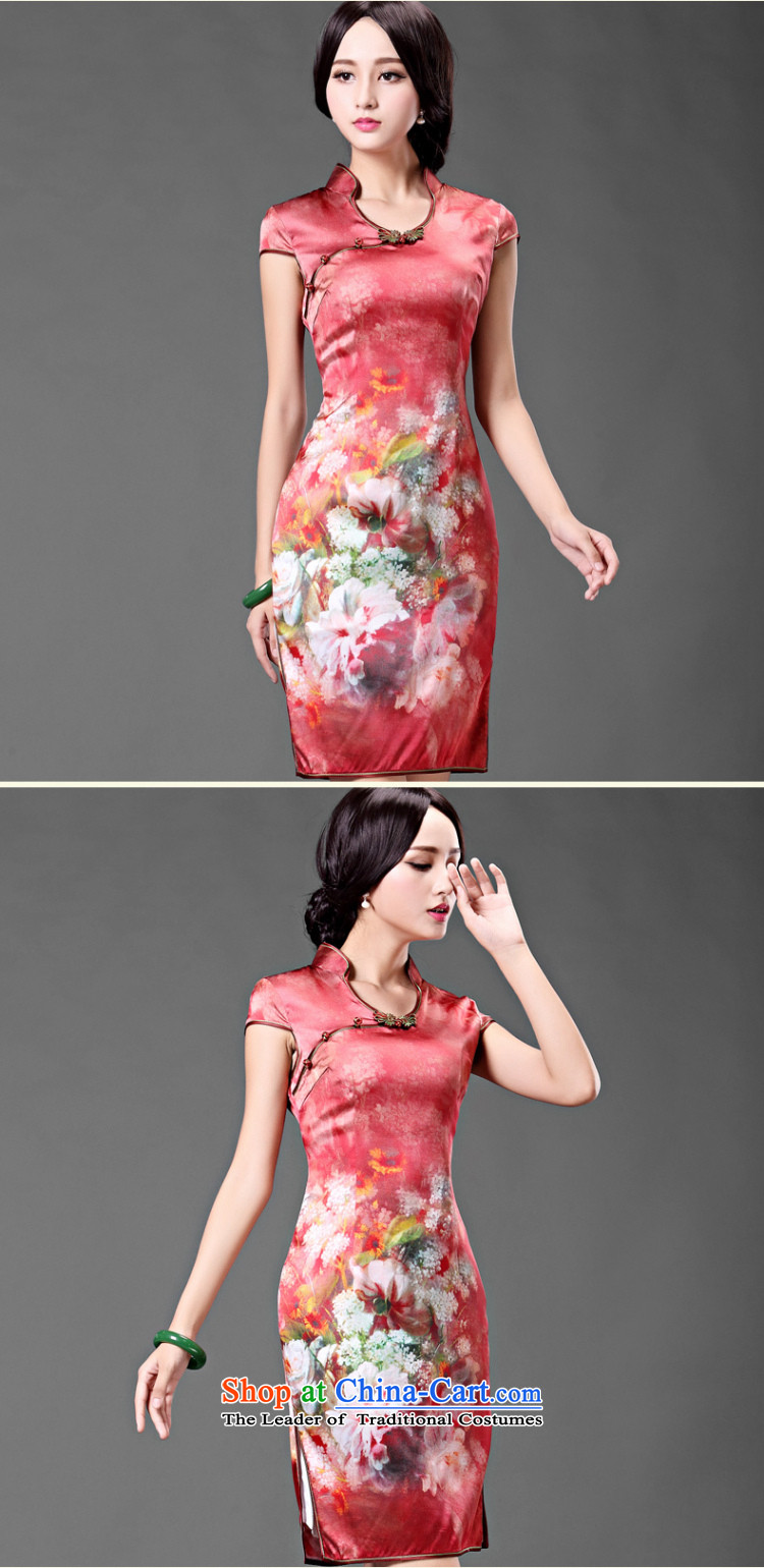 At the end of light and stylish retro silk cheongsam dress flowers, bridal dresses wedding dress AQE014 RED M picture, prices, brand platters! The elections are supplied in the national character of distribution, so action, buy now enjoy more preferential! As soon as possible.