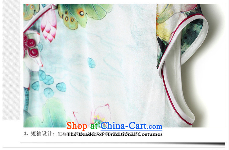 At the end of light heavyweight Silk Cheongsam improved day-to-day summer female sauna silk dresses AQE8073 style L picture, prices, brand platters! The elections are supplied in the national character of distribution, so action, buy now enjoy more preferential! As soon as possible.