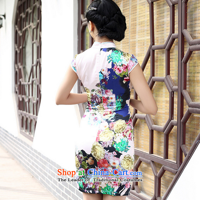 The end of the shallow China wind premium brands, silk-Tang dynasty retro style of the Republic of Korea dress dresses summer load AQE8067 figure at the end of Non-M-Color , , , shopping on the Internet