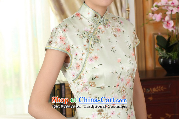 Figure for summer flowers female Chinese silk retro herbs extract poster stretch of improved saika Sau San double short qipao figure color L picture, prices, brand platters! The elections are supplied in the national character of distribution, so action, buy now enjoy more preferential! As soon as possible.