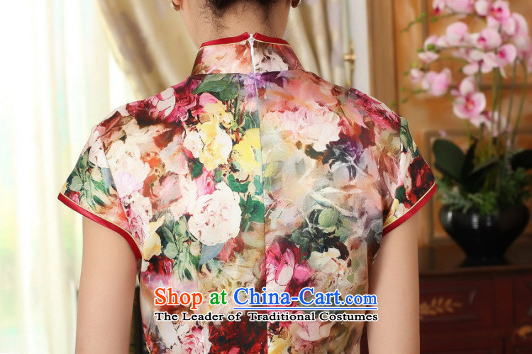 Dan smoke a new summer for women silk Retro classic herbs extract poster Elastic satin collar double-decker short qipao lush beauty XL Photo, prices, brand platters! The elections are supplied in the national character of distribution, so action, buy now enjoy more preferential! As soon as possible.