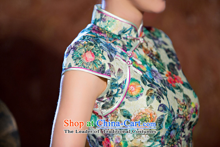 It spent in the former Yugoslavia Li chestnut cheongsam dress summer new lace qipao and sexy female qipao Sau San dresses retro QLZ15Q6069 flower filled M picture, prices, brand platters! The elections are supplied in the national character of distribution, so action, buy now enjoy more preferential! As soon as possible.