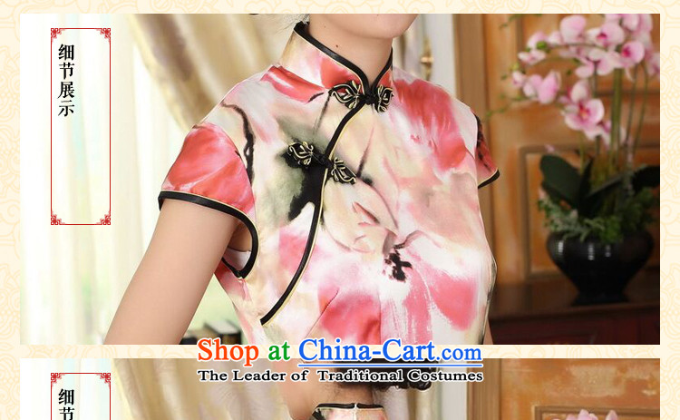 Dan smoke heavyweight silk Retro classic herbs extract Elastic satin poster improved Sau San double short skirt female water qipao toner L picture, prices, brand platters! The elections are supplied in the national character of distribution, so action, buy now enjoy more preferential! As soon as possible.