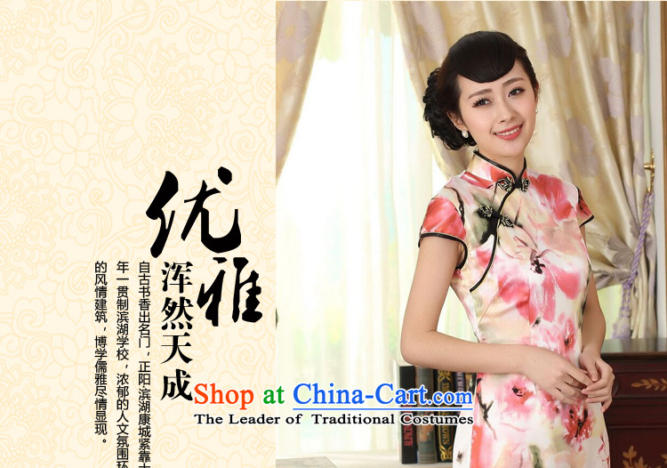Floral heavyweight silk retro herbs extract poster stretch of improved double short skirts qipao Sau San female water toner 2XL Photo, prices, brand platters! The elections are supplied in the national character of distribution, so action, buy now enjoy more preferential! As soon as possible.