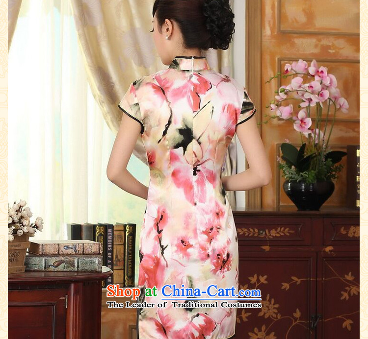 Floral heavyweight silk retro herbs extract poster stretch of improved double short skirts qipao Sau San female water toner 2XL Photo, prices, brand platters! The elections are supplied in the national character of distribution, so action, buy now enjoy more preferential! As soon as possible.
