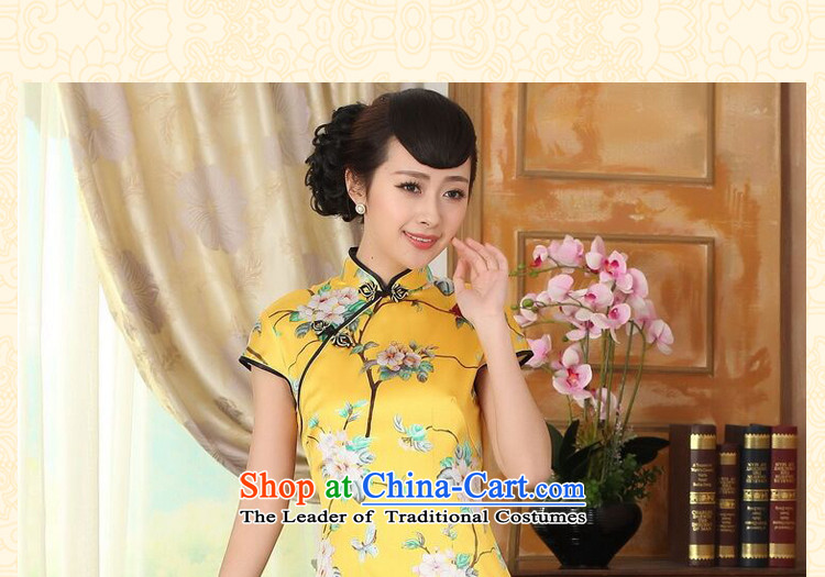 Floral summer heavyweight silk retro herbs extract poster stretch of improved double short skirts qipao Sau San Figure Color L picture, prices, brand platters! The elections are supplied in the national character of distribution, so action, buy now enjoy more preferential! As soon as possible.