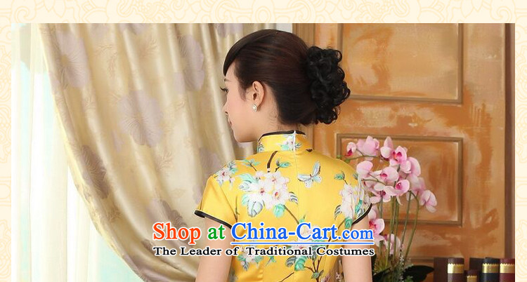 Dan smoke summer heavyweight silk Retro classic herbs extract Elastic satin poster improved Sau San double short skirt figure color qipao 2XL Photo, prices, brand platters! The elections are supplied in the national character of distribution, so action, buy now enjoy more preferential! As soon as possible.
