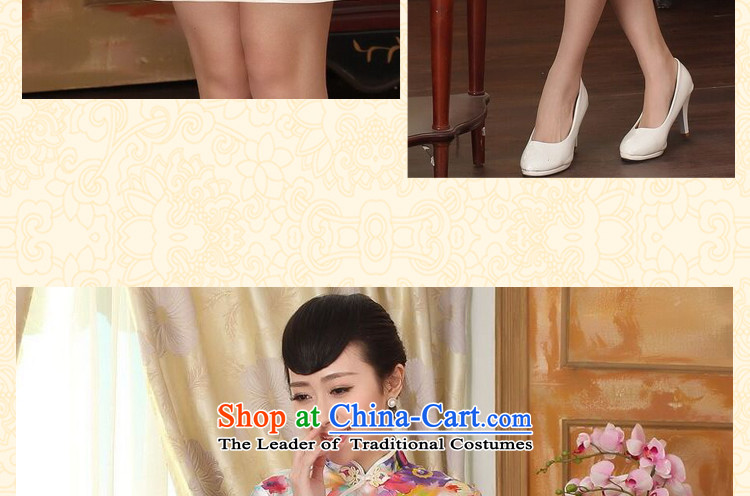 Dan smoke heavyweight silk summer Retro classic collar herbs extract Elastic satin poster improved double short seven colored flowers qipao S picture, prices, brand platters! The elections are supplied in the national character of distribution, so action, buy now enjoy more preferential! As soon as possible.