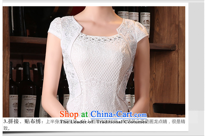 [Sau Kwun Tong] Lily improved stylish qipao skirt for summer 2015 new daily retro dresses White XL Photo, prices, brand platters! The elections are supplied in the national character of distribution, so action, buy now enjoy more preferential! As soon as possible.