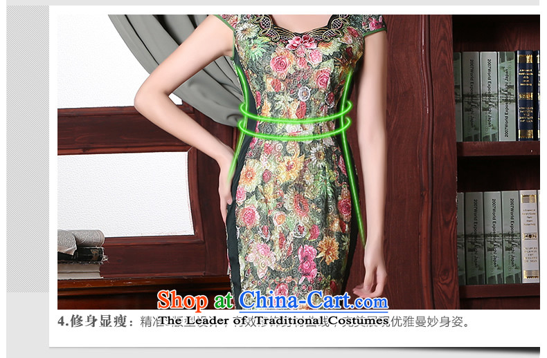 [Sau Kwun Tong] green in summer 2015 new daily cheongsam dress improved retro Sau San Dress Suit L picture, prices, brand platters! The elections are supplied in the national character of distribution, so action, buy now enjoy more preferential! As soon as possible.