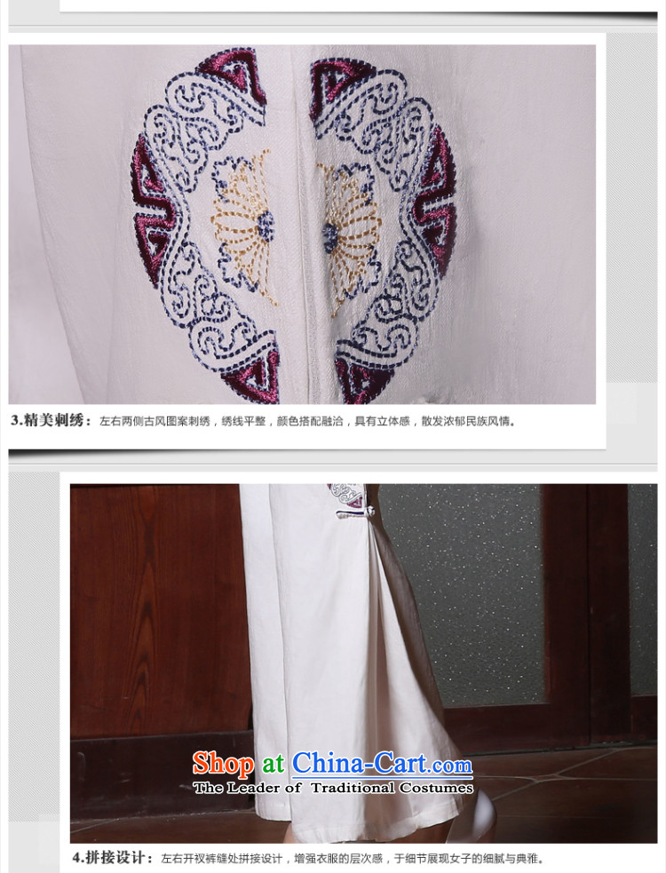 [Sau Kwun Tong] on 2015 Summer of Ms. Tang pants loose ethnic women, White XXL pictures, rug price, brand platters! The elections are supplied in the national character of distribution, so action, buy now enjoy more preferential! As soon as possible.