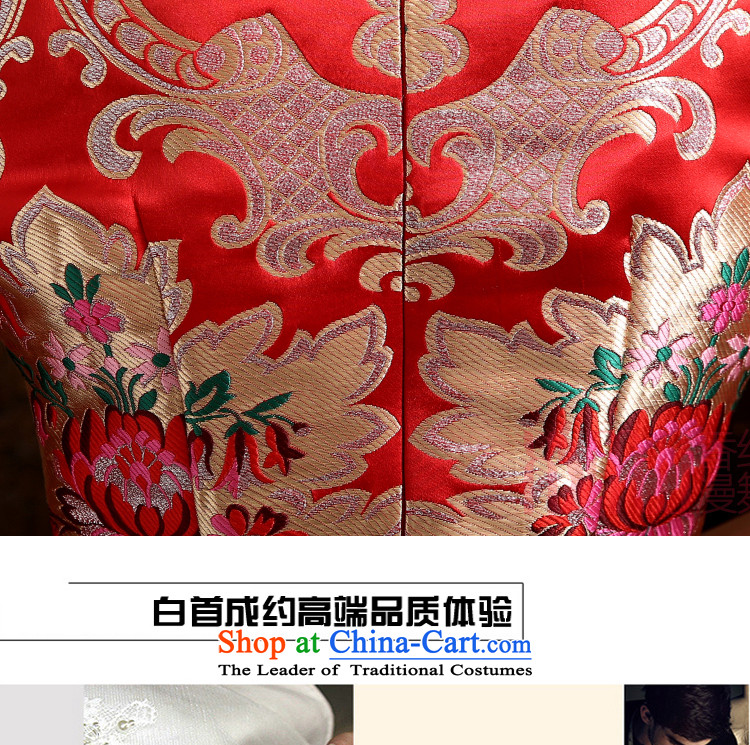 The first white into about 2015 new improvements qipao autumn and winter, Bridal Fashion long-sleeved red Chinese qipao bows service long cheongsam red S picture, prices, brand platters! The elections are supplied in the national character of distribution, so action, buy now enjoy more preferential! As soon as possible.