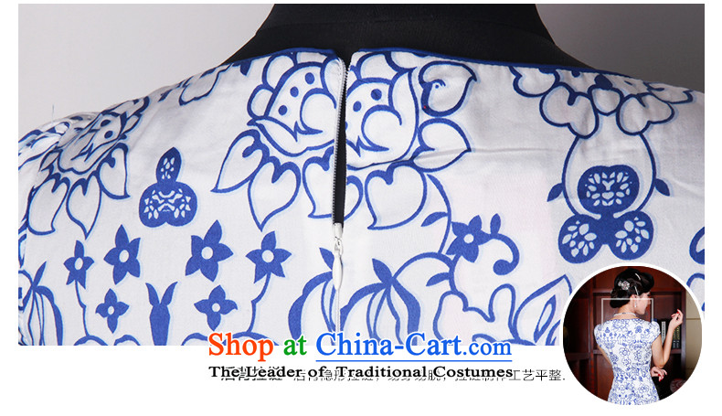After a 2015 Summer wind new retro fresh ethnic improved qipao Sau San round-neck collar qipao 5404 5404 suit XXL picture, prices, brand platters! The elections are supplied in the national character of distribution, so action, buy now enjoy more preferential! As soon as possible.