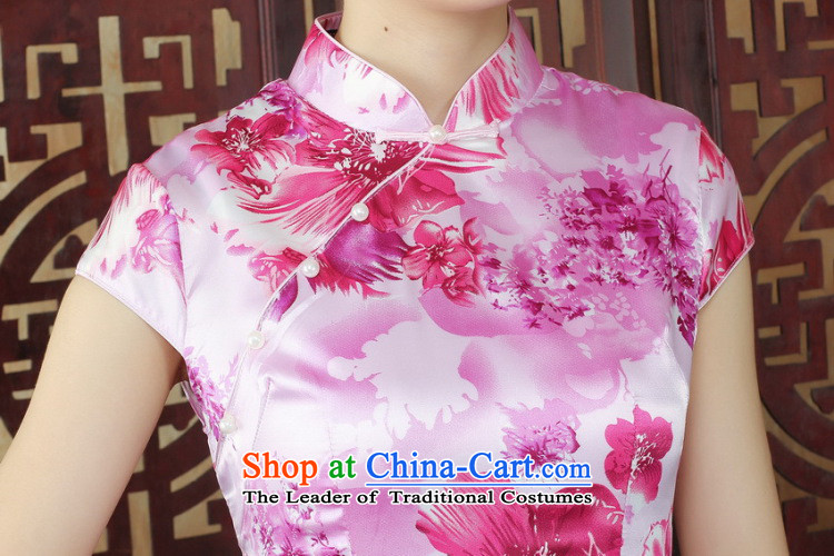 Find the new summer Sophie female qipao Chinese improved Mock-neck stamp is traversed by the elegant qipao short skirts damask Figure Color S picture, prices, brand platters! The elections are supplied in the national character of distribution, so action, buy now enjoy more preferential! As soon as possible.