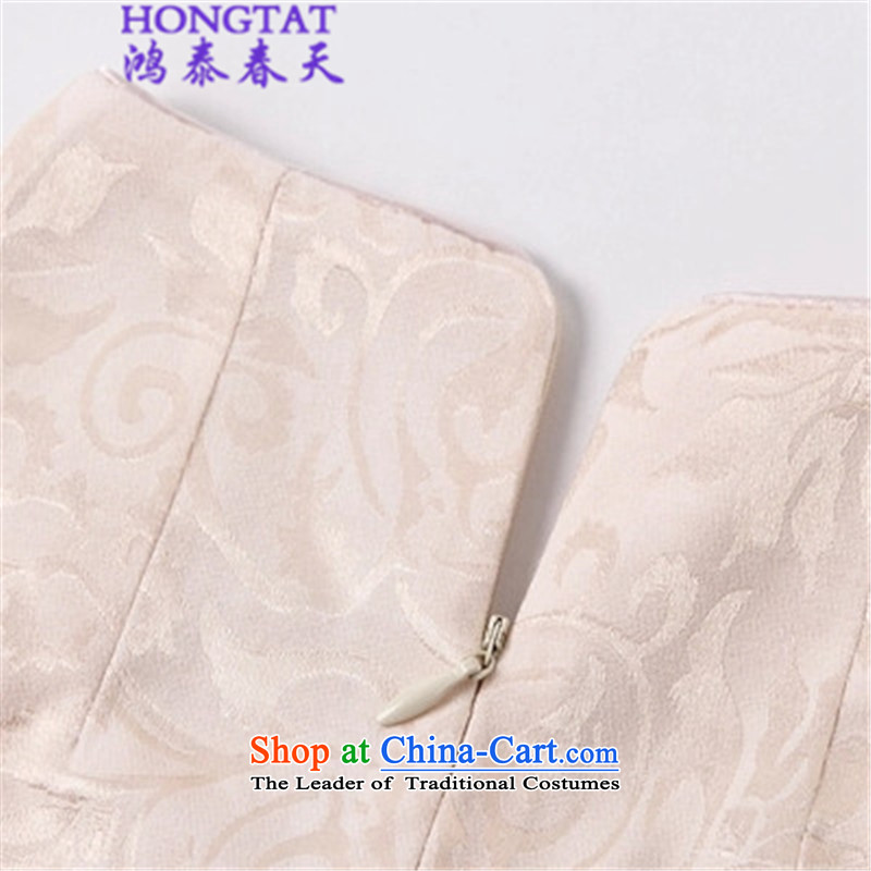 In the spring of  2015 Summer Hong Tai stylish improved cheongsam dress 518-1122-55 China White L, Hong Tai spring (hongtaichuntian) , , , shopping on the Internet