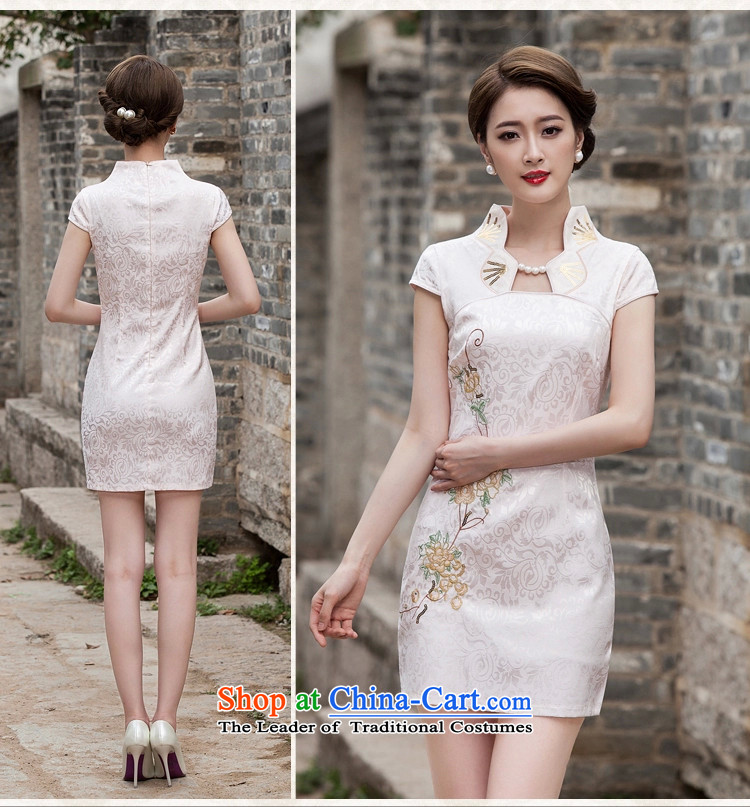 Spend the  summer of 2015, Family and stylish princess improved cheongsam dress Wah 518-1122-55 pink M picture, prices, brand platters! The elections are supplied in the national character of distribution, so action, buy now enjoy more preferential! As soon as possible.