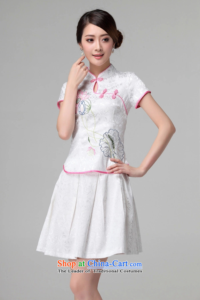 In the spring of  2015 Summer Hong Tai Long-sleeved retro style qipao two Kit Wah 518-1121-60 pink M picture, prices, brand platters! The elections are supplied in the national character of distribution, so action, buy now enjoy more preferential! As soon as possible.