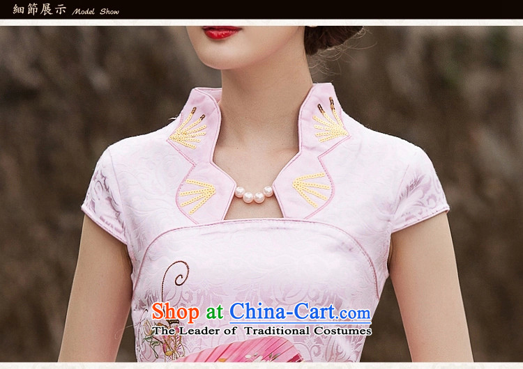 Saga  2015 summer rain petals stylish improved cheongsam dress Wah 518-1122-55 pink M picture, prices, brand platters! The elections are supplied in the national character of distribution, so action, buy now enjoy more preferential! As soon as possible.