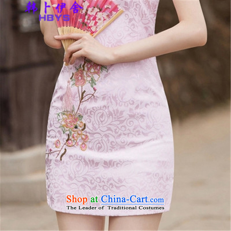 Won Bin Abdullah Esher  2015 Summer stylish improved cheongsam dress 518-1122-55 China White L, Won Bin Abdullah Esher (HANBOYISHE) , , , shopping on the Internet