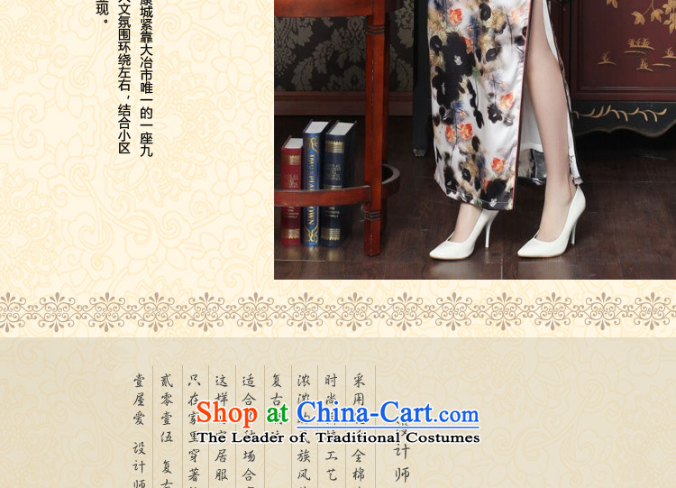 Find Sophie heavyweight Silk Cheongsam long stylish and simple ink spend long Chinese herbs extract improved cheongsam qipao ink spent dinner XL Photo, prices, brand platters! The elections are supplied in the national character of distribution, so action, buy now enjoy more preferential! As soon as possible.