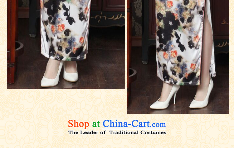 Find Sophie heavyweight Silk Cheongsam long stylish and simple ink spend long Chinese herbs extract improved cheongsam qipao ink spent dinner XL Photo, prices, brand platters! The elections are supplied in the national character of distribution, so action, buy now enjoy more preferential! As soon as possible.