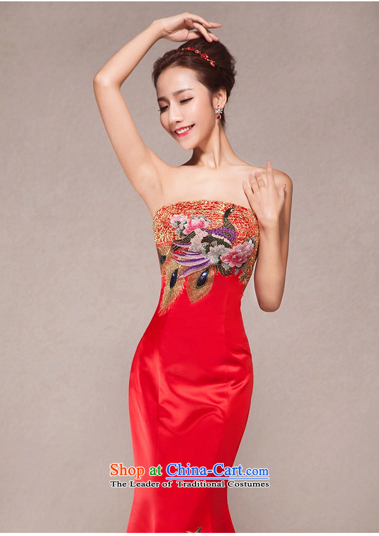 Wedding dress long drink red qipao Sau San Wipe Services Chest Sau San package and wedding banquet dress spring bride red S picture, prices, brand platters! The elections are supplied in the national character of distribution, so action, buy now enjoy more preferential! As soon as possible.
