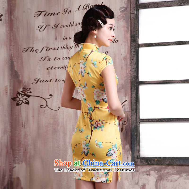 Millennium bride new summer 2015 Chinese Antique style Sau San female dresses improved qipao X2081 away from his bride millennium XL, , , , shopping on the Internet