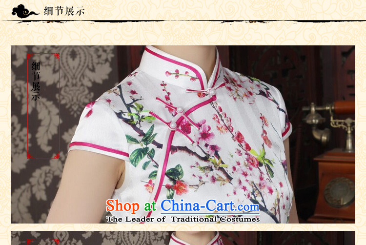 Women's Summer floral sauna Silk Cheongsam heavyweight silk Chinese improved Mock-neck qipao suit daily figure color S qipao picture, prices, brand platters! The elections are supplied in the national character of distribution, so action, buy now enjoy more preferential! As soon as possible.