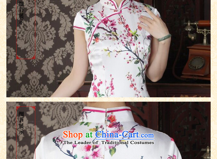 Women's Summer floral sauna Silk Cheongsam heavyweight silk Chinese improved Mock-neck qipao suit daily figure color S qipao picture, prices, brand platters! The elections are supplied in the national character of distribution, so action, buy now enjoy more preferential! As soon as possible.