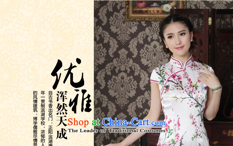 Dan smoke summer female sauna Silk Cheongsam heavyweight silk Chinese improved Mock-neck qipao suit daily figure color M qipao picture, prices, brand platters! The elections are supplied in the national character of distribution, so action, buy now enjoy more preferential! As soon as possible.