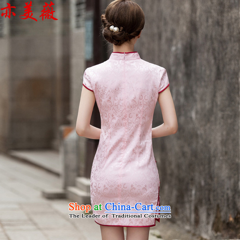 Matami Summer 2015 Hon Audrey Eu New Tang dynasty retro improved short of Qipao Pink dresses , Vicki Matami (GARMENT shopping on the Internet has been pressed.