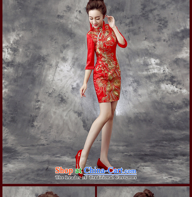 The leading edge of the days of qipao skirt the new 2015 bows cheongsam wedding dress bridal dresses bows back to door Fall/Winter Collections Q865 RED L picture, prices, brand platters! The elections are supplied in the national character of distribution, so action, buy now enjoy more preferential! As soon as possible.