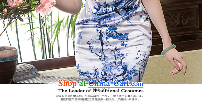 The seal of the spring and summer of 2015, the New Sau San short stylish cheongsam dress high-end heavy Ms. Silk Dresses picture color pictures, prices, XL brand platters! The elections are supplied in the national character of distribution, so action, buy now enjoy more preferential! As soon as possible.
