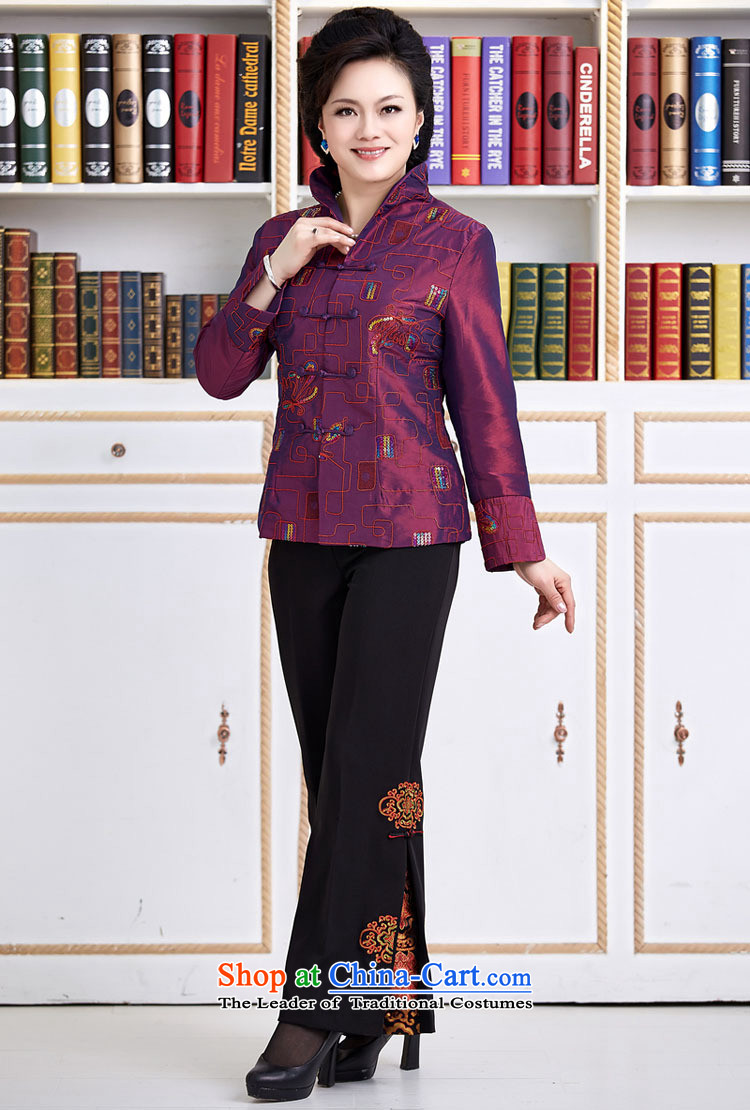 New Spring and Autumn load GENYARD female Tang dynasty of ethnic Chinese China wind embroidered long-sleeved Ms. XXXXL red T-shirt teahouse picture, prices, brand platters! The elections are supplied in the national character of distribution, so action, buy now enjoy more preferential! As soon as possible.