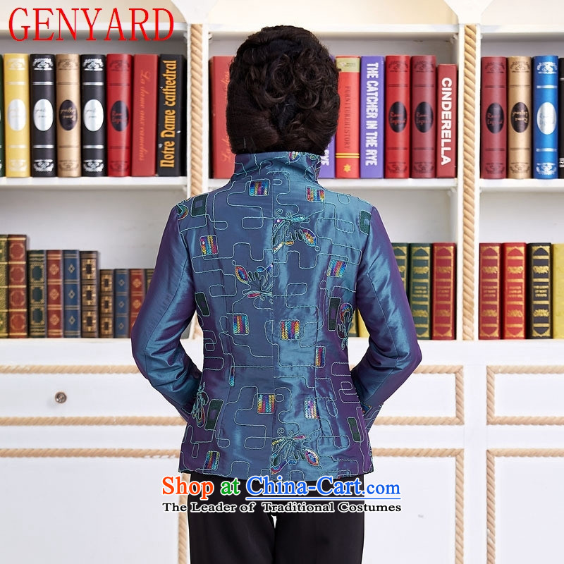 New Spring and Autumn load GENYARD female Tang dynasty of ethnic Chinese China wind embroidered long-sleeved Ms. XXXXL,GENYARD,,, red T-shirt teahouse shopping on the Internet