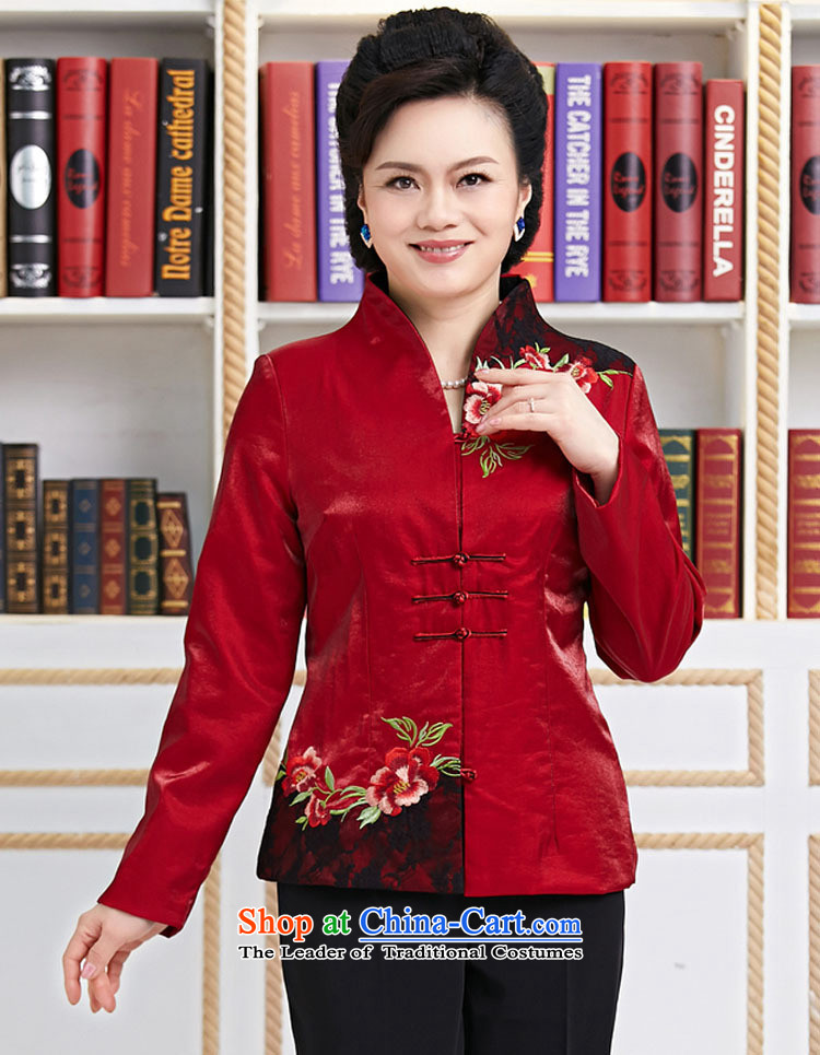 Ms. Tang dynasty GENYARD spring and autumn installed China wind long-sleeved blouses and stylish modern TANG Sau San women's clothing red XXXL annual picture, prices, brand platters! The elections are supplied in the national character of distribution, so action, buy now enjoy more preferential! As soon as possible.