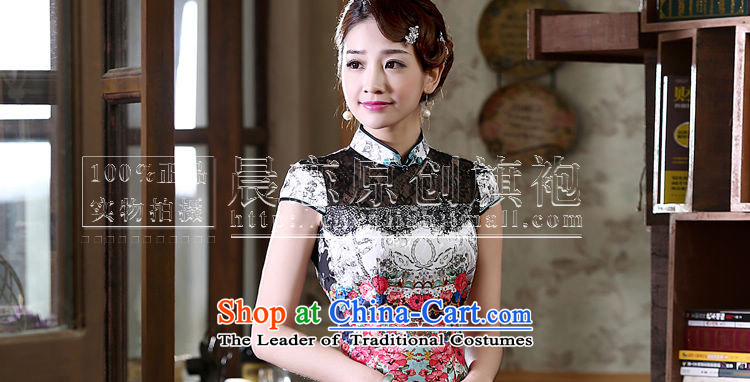 Morning new qipao land 2015 summer short of improvement and Stylish retro CHINESE CHEONGSAM video thin dresses Nga staff RED M picture, prices, brand platters! The elections are supplied in the national character of distribution, so action, buy now enjoy more preferential! As soon as possible.