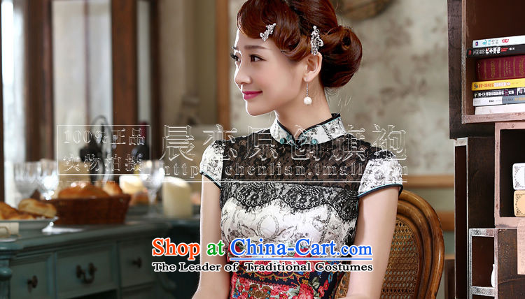 Morning new qipao land 2015 summer short of improvement and Stylish retro CHINESE CHEONGSAM video thin dresses Nga staff RED M picture, prices, brand platters! The elections are supplied in the national character of distribution, so action, buy now enjoy more preferential! As soon as possible.